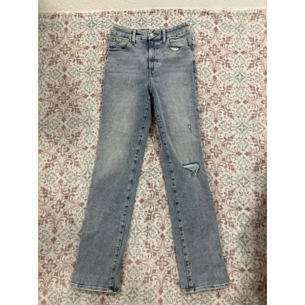 Express 90s Slim Super High Rise Ultra Hyper Stretch Jeans Light Wash Size 2